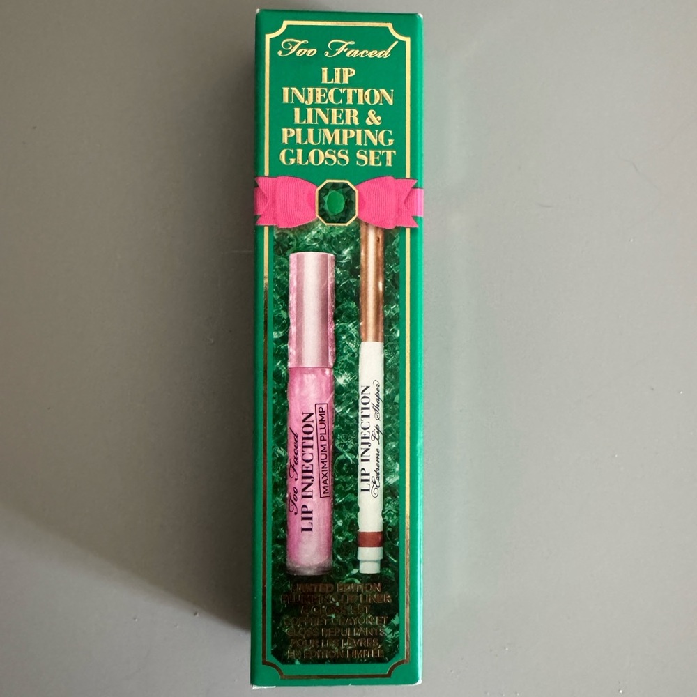 Too Faced Lip Injection Liner and Plumper Gloss Set NIB